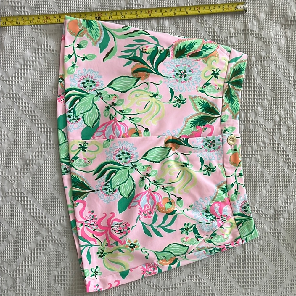 Lilly Pulitzer Pink and Green Floral Skort